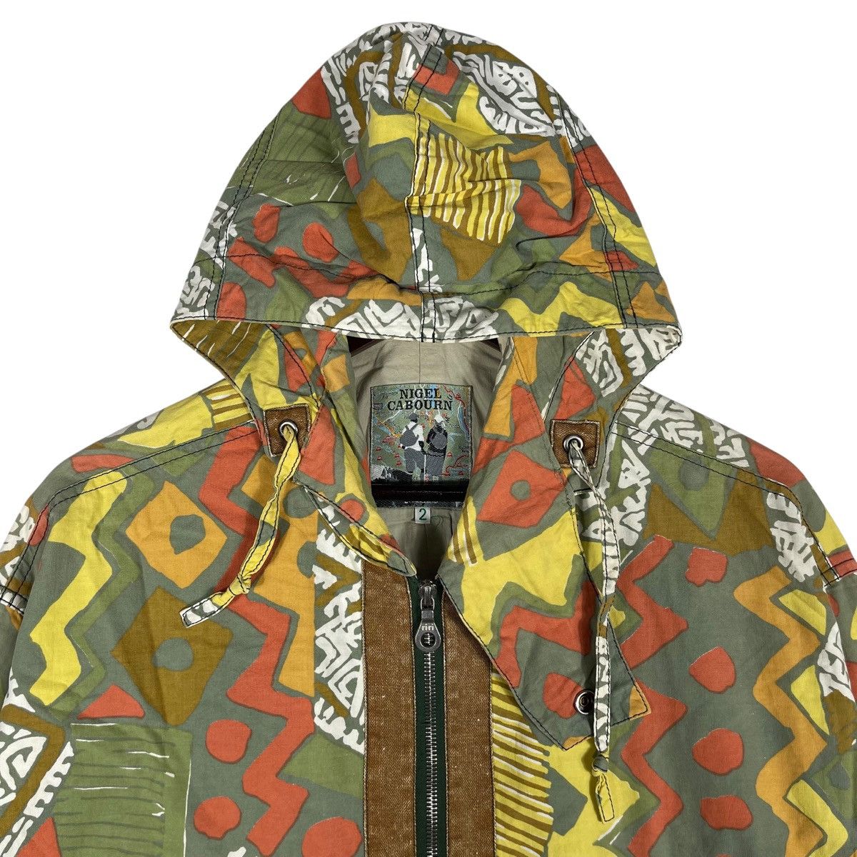 Nigel Cabourn Vintage Nigel Cabourn Geometric Parka Jacket Size US XL / EU 56 / 4 - 12 Thumbnail