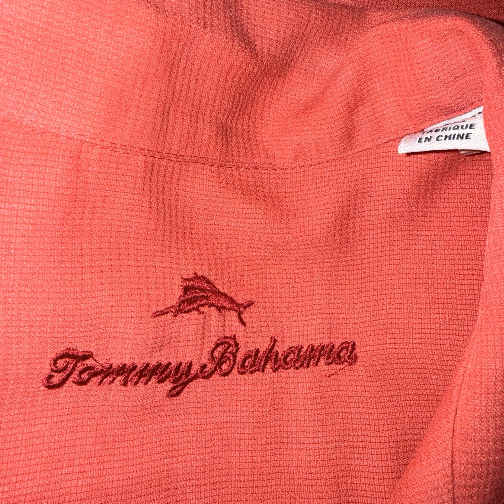 Tommy Bahama Tommy Bahama Red Casual Short Sleeve Button-Down Mens Size M Shirt Size US 31 - 4 Thumbnail