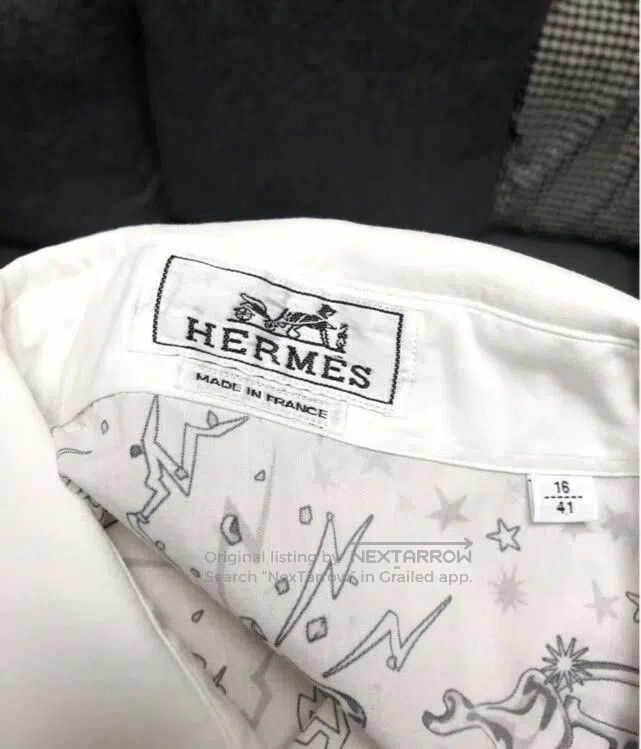 Hermes Hermes size 41 Runway Full Back Skull Knight Shirt Size US XXS / EU 40 - 7 Thumbnail