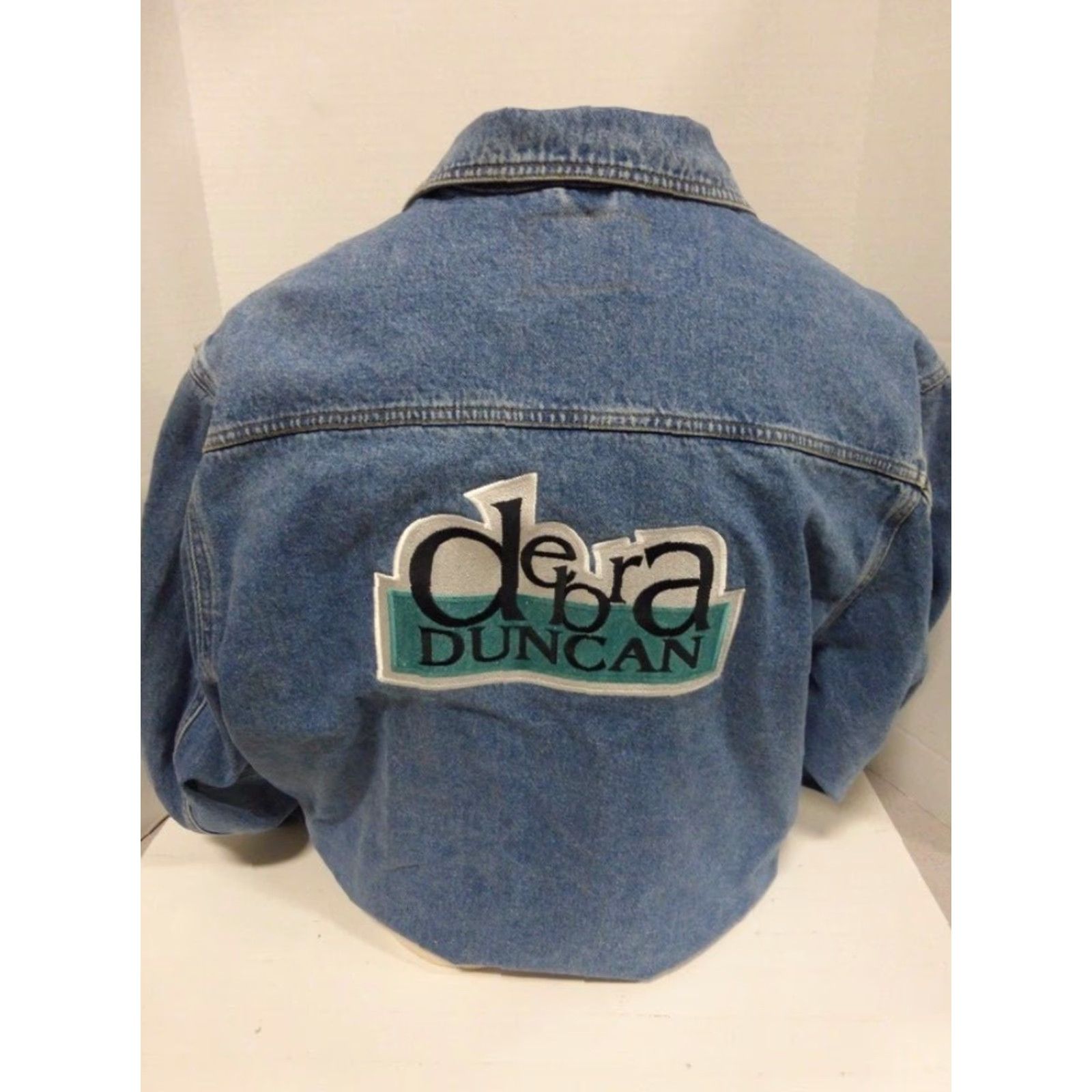 Vintage Identity Jean Jacket Women's Large Blue "Debra Duncan" Casual Outerwear Size 36" / US 14 / IT 50 - 3 Thumbnail