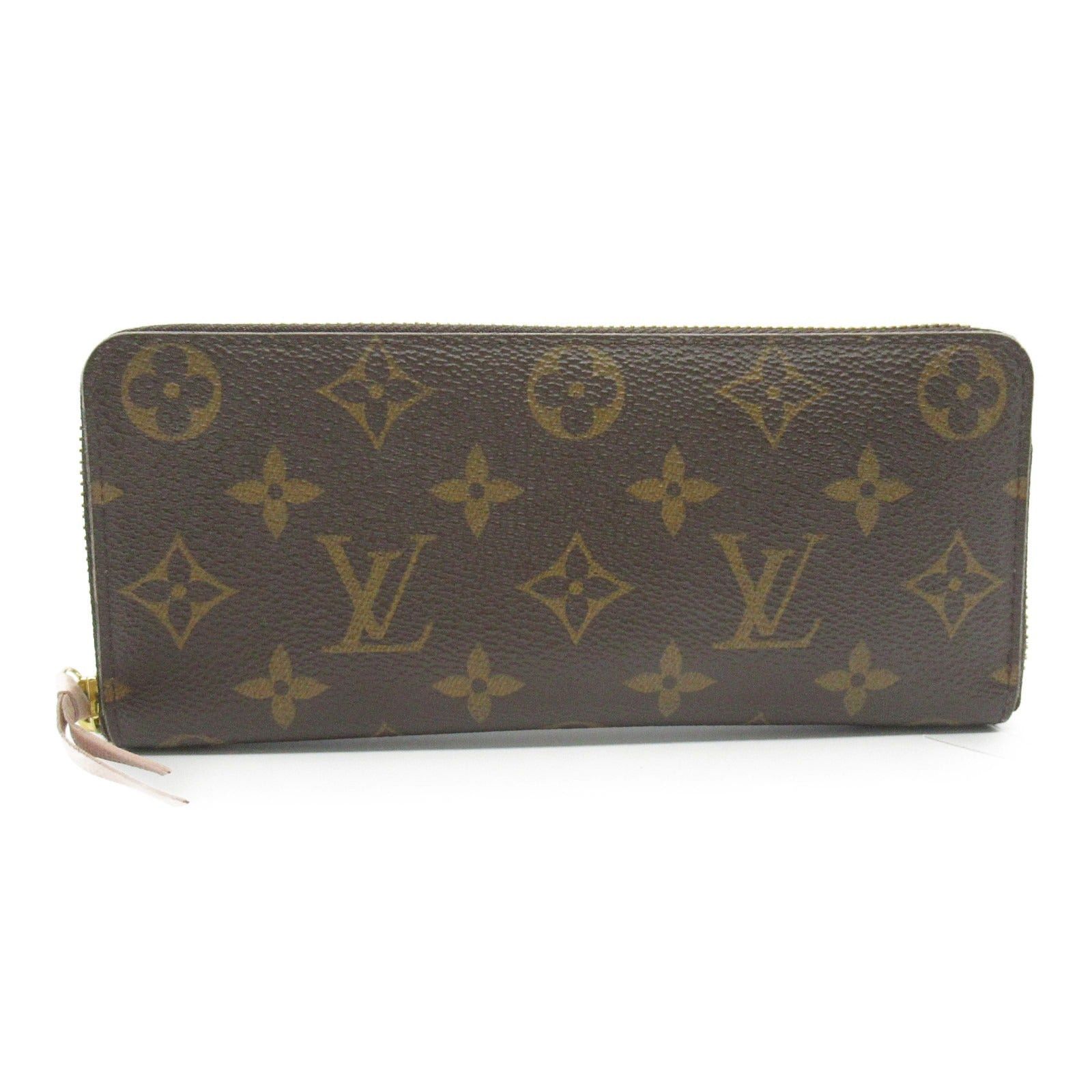Louis Vuitton Louis Vuitton Portefeuille Clemence Round Long Wallet Zipper Coated Canvas Monogram Brown Rose Ballerine Size ONE SIZE - 1 Thumbnail