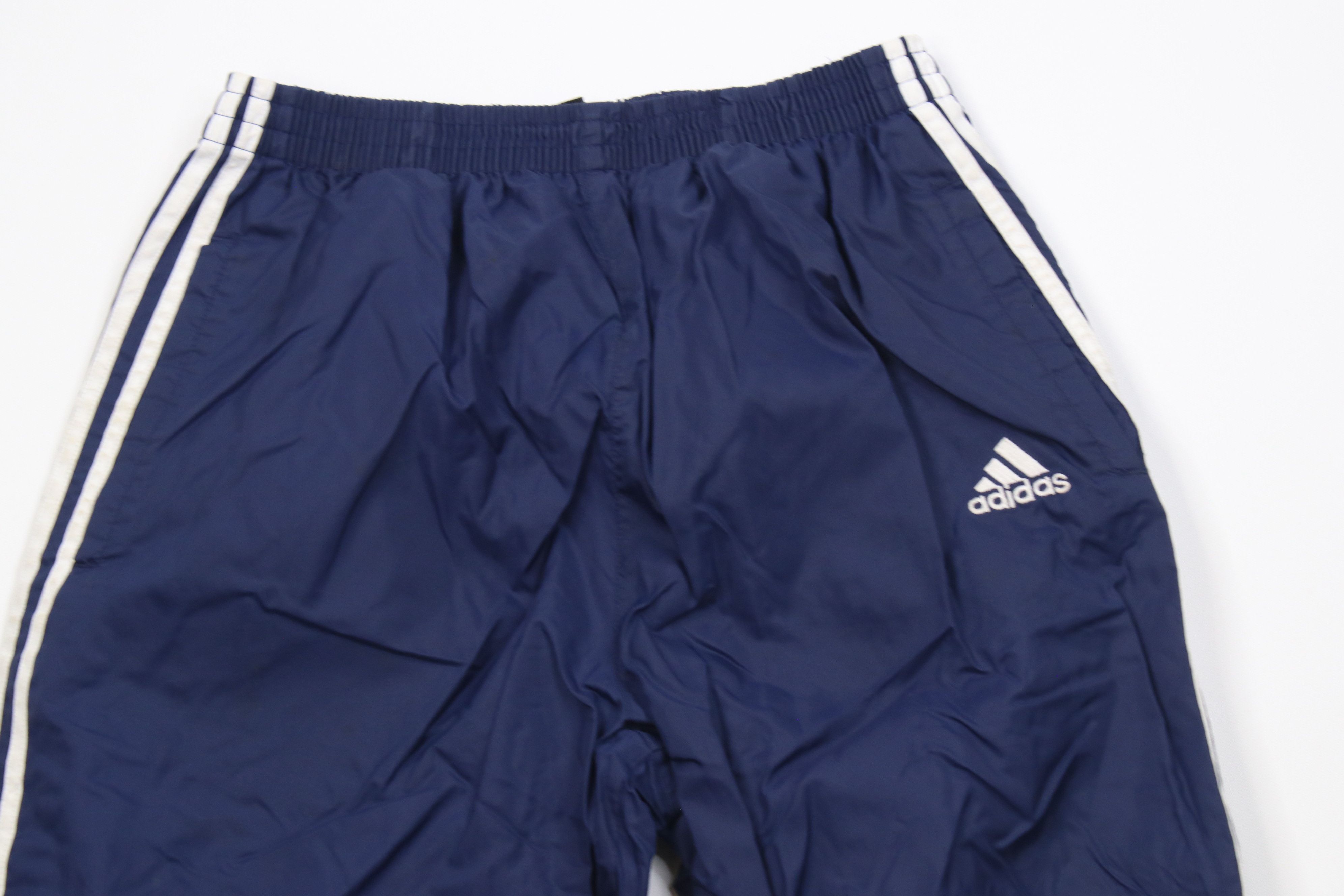 Adidas Vintage 90s Adidas Lined Tearaway Windbreaker Pants Blue Size US 34 / EU 50 - 2 Thumbnail