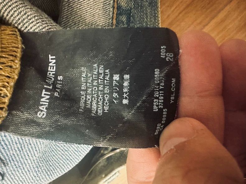 Saint Laurent Paris Saint Laurent Paris The first generation cut jeans with a Size US 28 / EU 44 - 6 Thumbnail