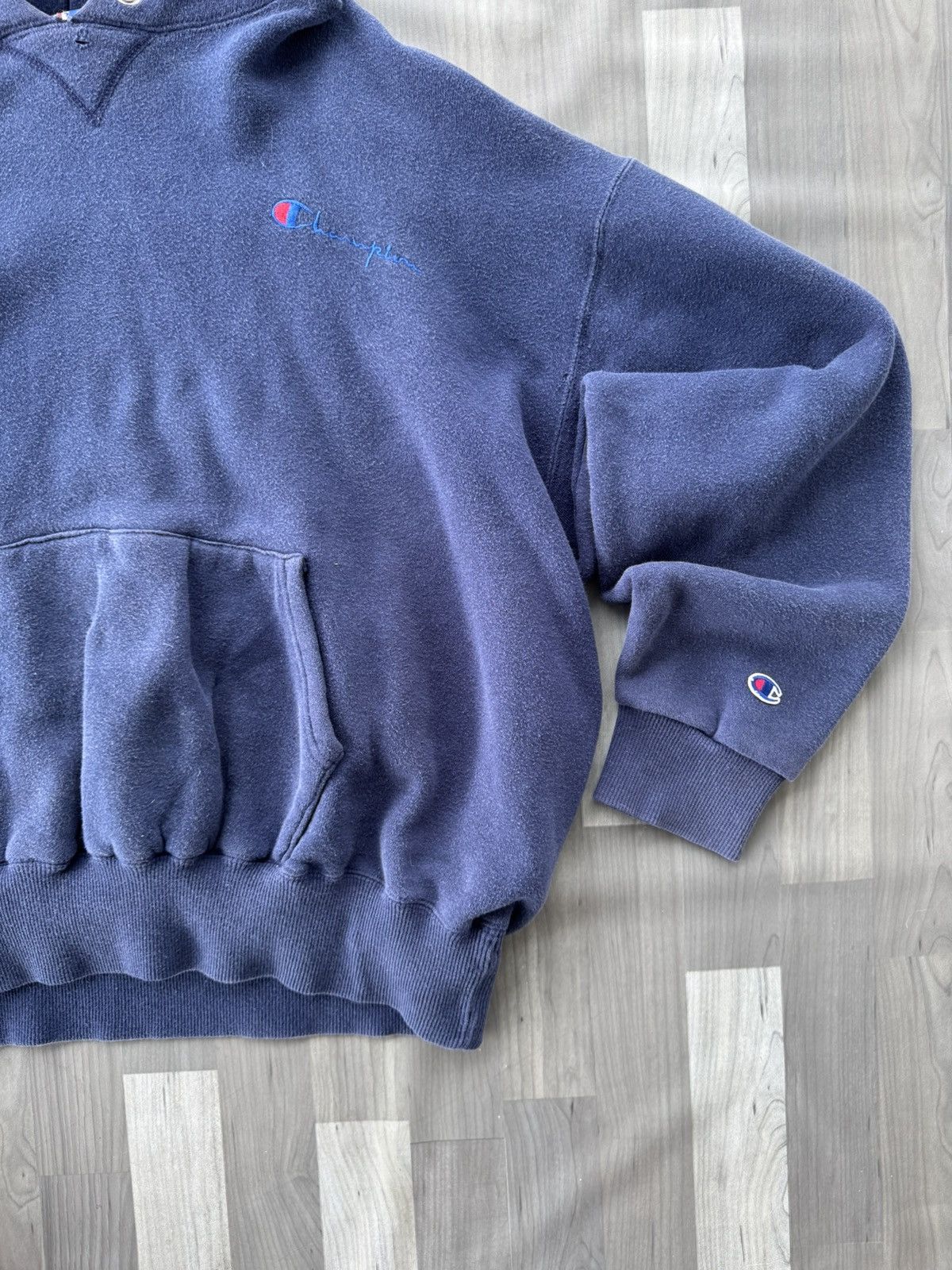 Champion × Vintage 90s CHAMPION HOODIE Size US L / EU 52-54 / 3 - 2 Thumbnail