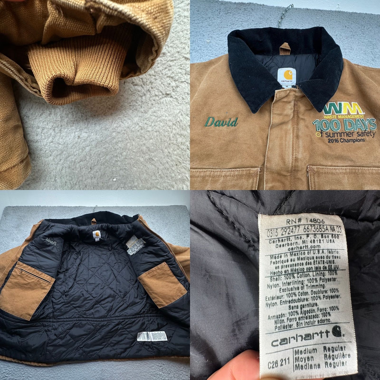 Carhartt Carhartt C26 Sandstone Duck Arctic Traditional Coat Canvas Jacket Mens Medium Size US M / EU 48-50 / 2 - 8 Thumbnail
