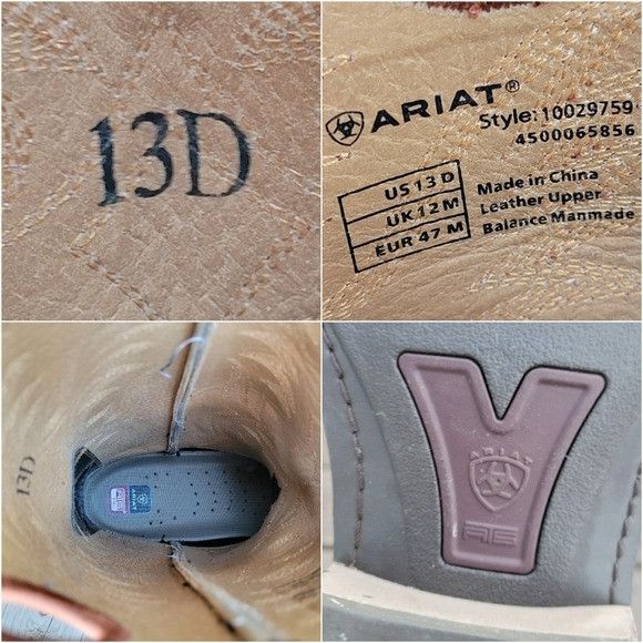 Ariat Ariat Mens Heritage Roughstock Two-tone Oiled Leather Cowboy Size US 13 / EU 46 - 8 Thumbnail
