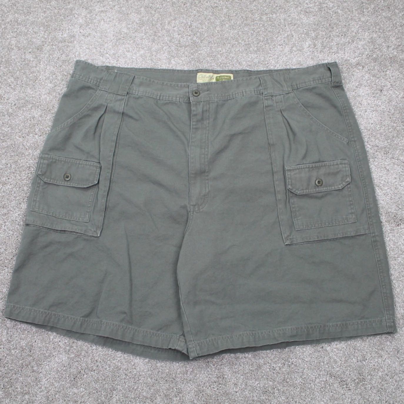 Vintage Cabela's Green 100% Cotton Cargo Shorts Mens 46 9" Inseam Pocket Pocket Canvas Regular Casual Workwear Vintage: No Size US 30 / EU 46 - 2 Thumbnail