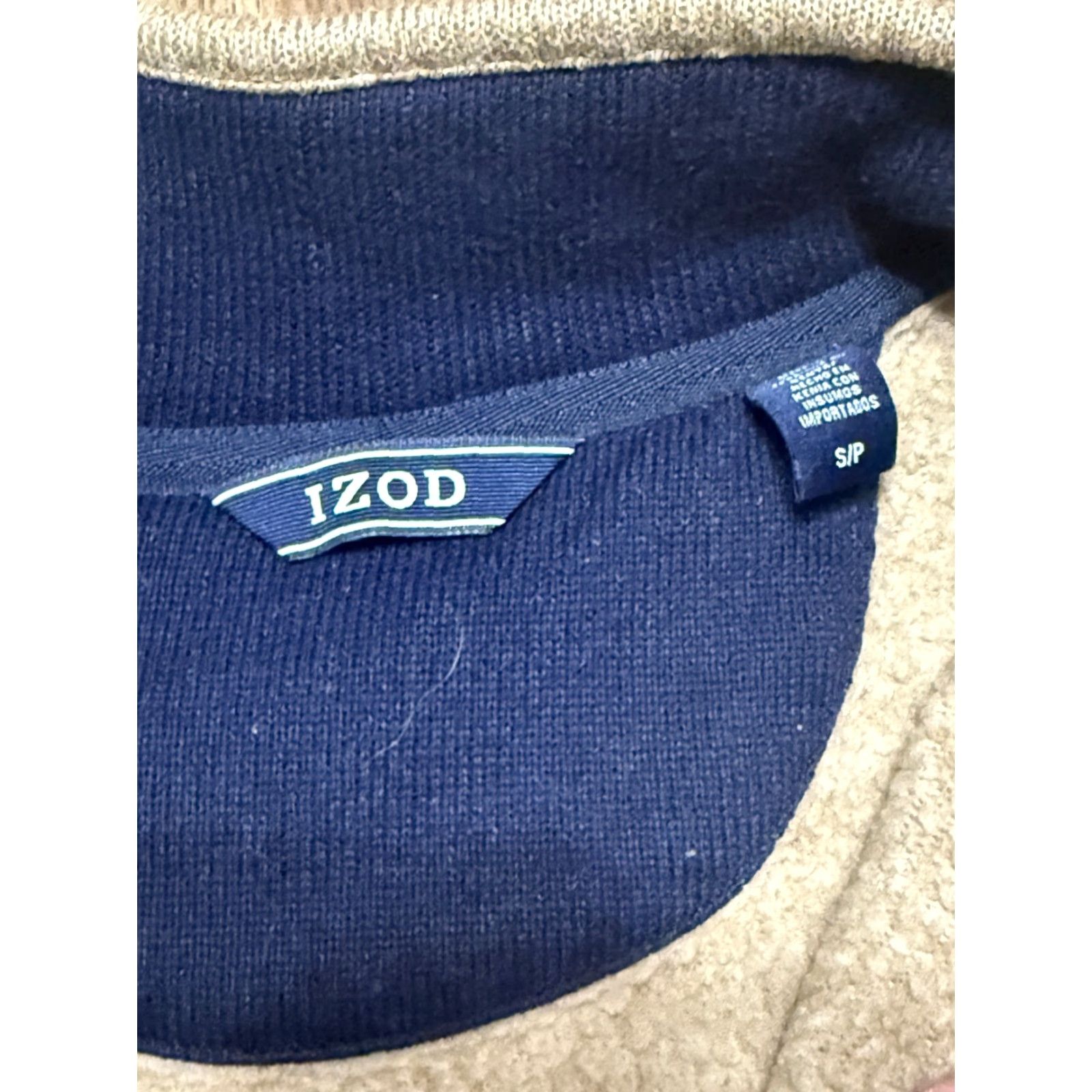 Izod IZOD Sweater Men’s Size Small Tan 1/4 Zipper Pullover Long Sleeve Casual Knits Size US S / EU 44-46 / 1 - 5 Thumbnail