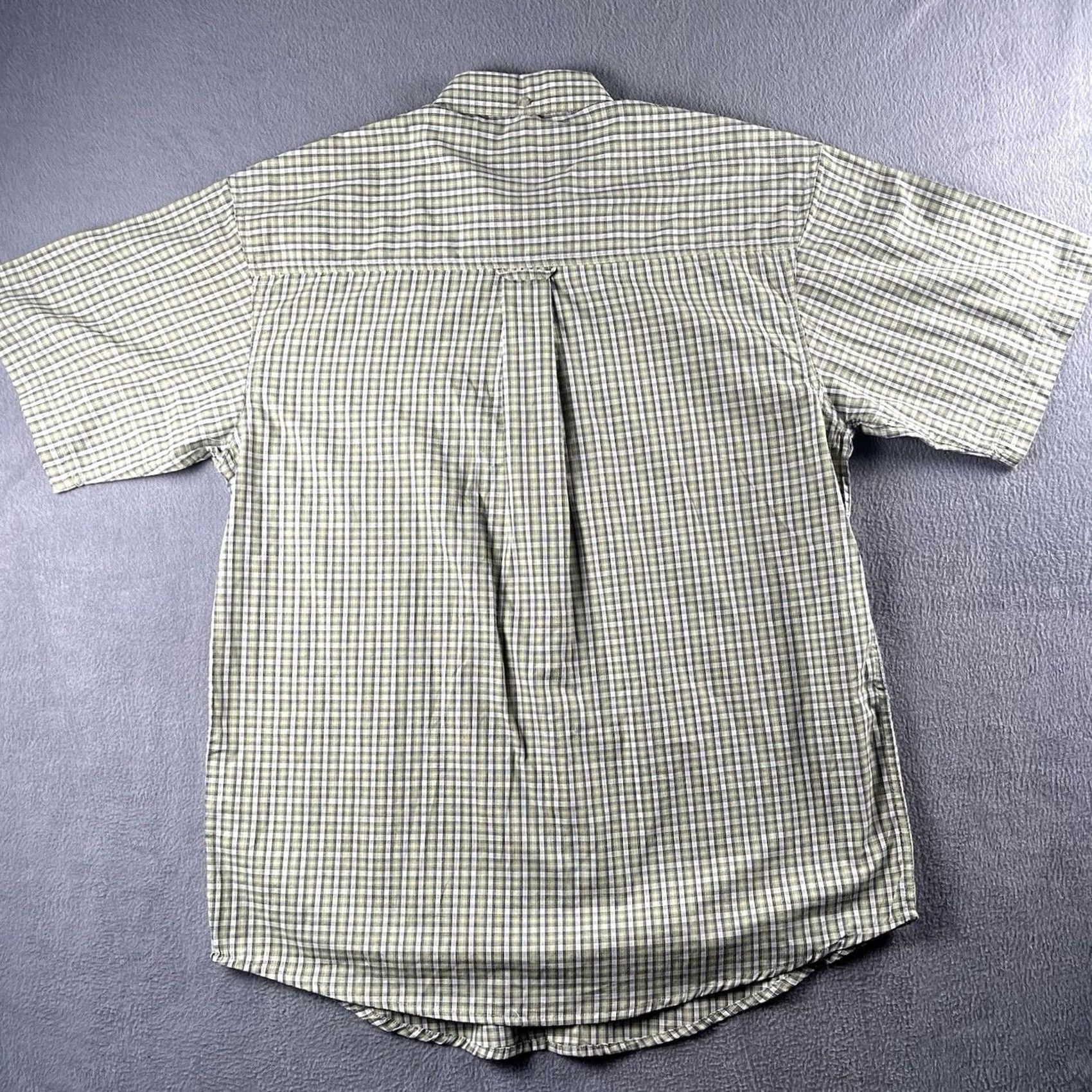 Wrangler Wrangler Riata Shirt Men's Size Large Grey Black Plaid Short Sleeve Button Down Size US L / EU 52-54 / 3 - 7 Thumbnail