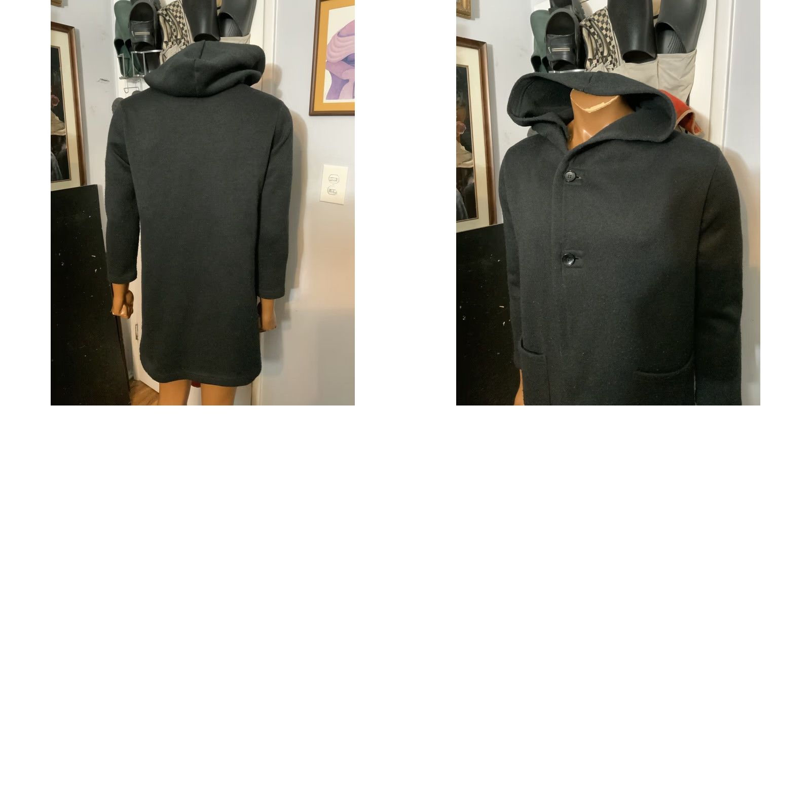 Vintage GGD Made In Japan Shibuya Tokyo Black Button Hooded Knit Cardigan Sweater Sz. 2 Mens Size US XS / EU 42 / 0 - 9 Thumbnail