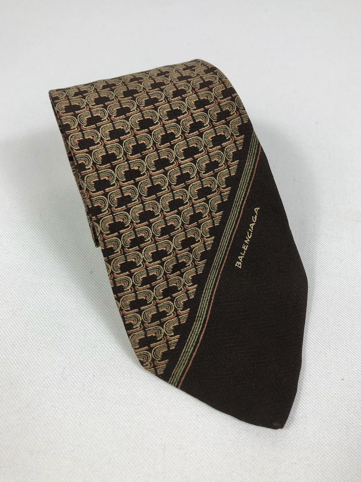 Rare Vintage Balenciaga Silk Tie Made in Italy