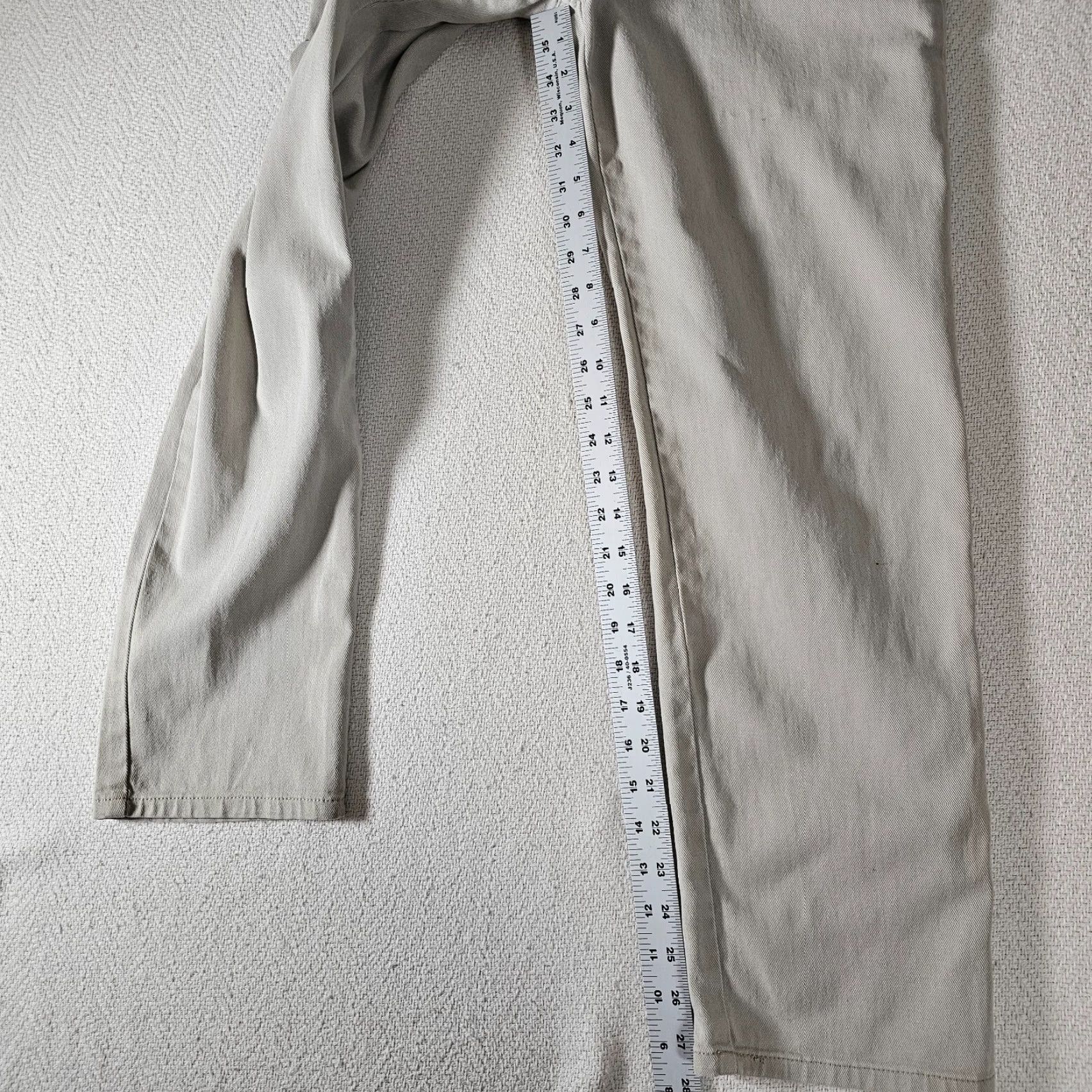 Gloria Vanderbilt VINTAGE Gloria Vanderbilt Women's Jeans Size 6 Beige Stretch Straight Leg Denim Mid Rise Regular Fit Size 28" / US 6 / IT 42 - 6 Thumbnail