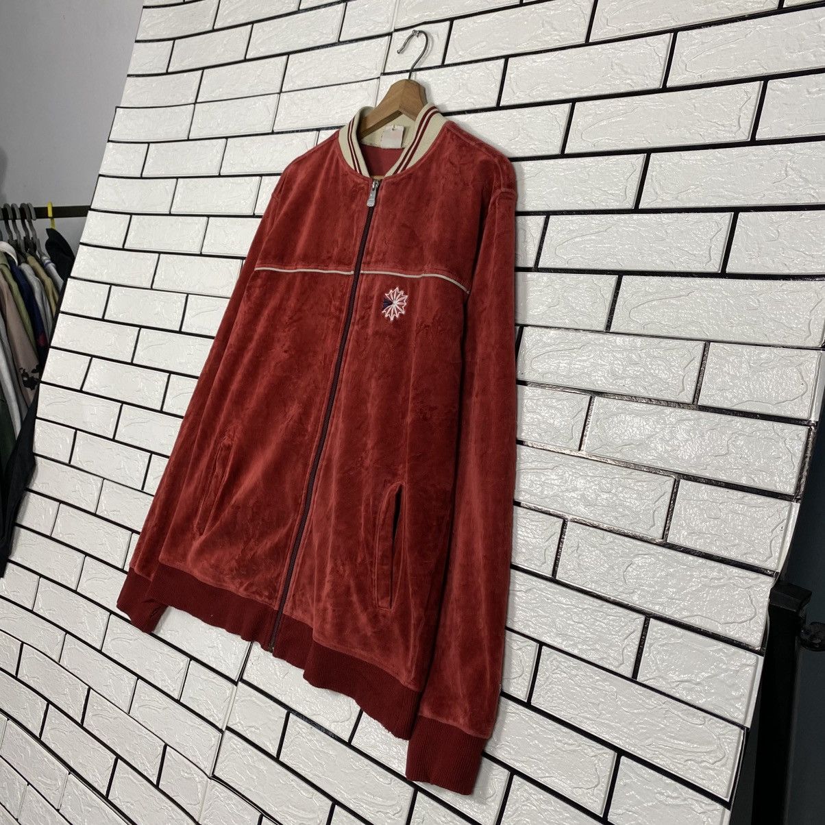 Reebok 📌Vintage Velvet Bomber Jacket Reebok Classic Size US L / EU 52-54 / 3 - 3 Thumbnail