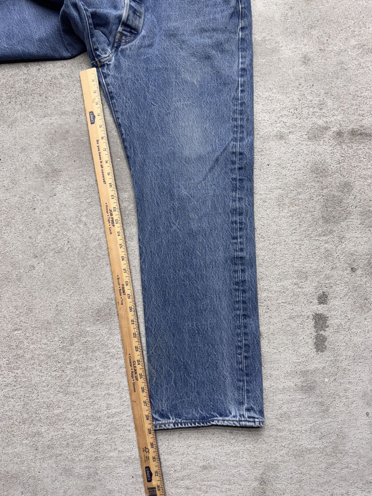 Levi's × Levi's Vintage Clothing × Vintage Vintage Levis 501 35x29 Blue Button Fly Denim Faded 90s Y2K Size US 35 - 6 Thumbnail