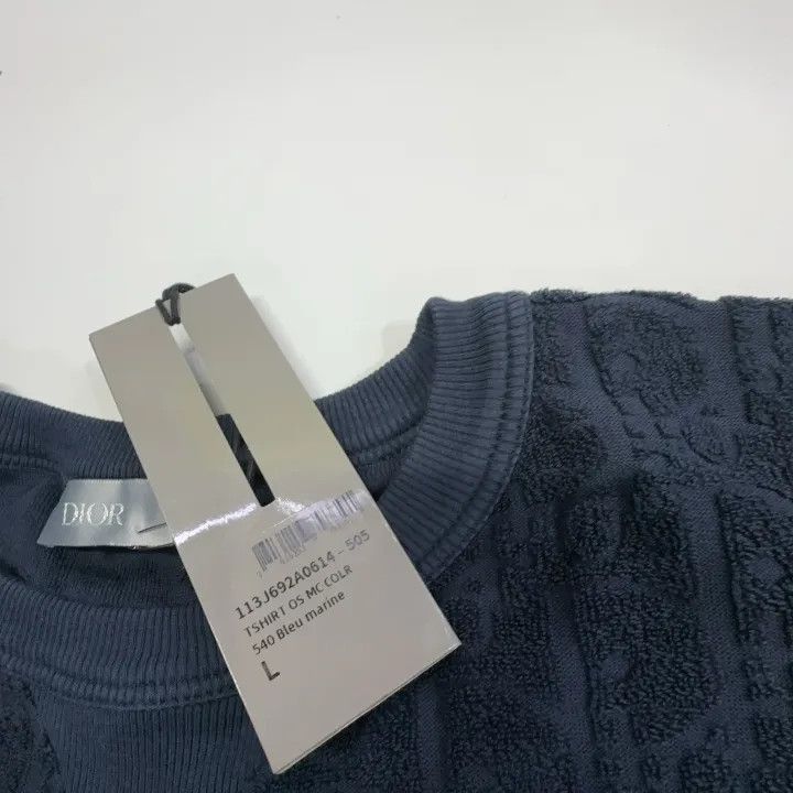 Dior Dior Dior SS21 Oblique Print Cotton T-Shirt 0079-2507 Size US L / EU 52-54 / 3 - 6 Thumbnail