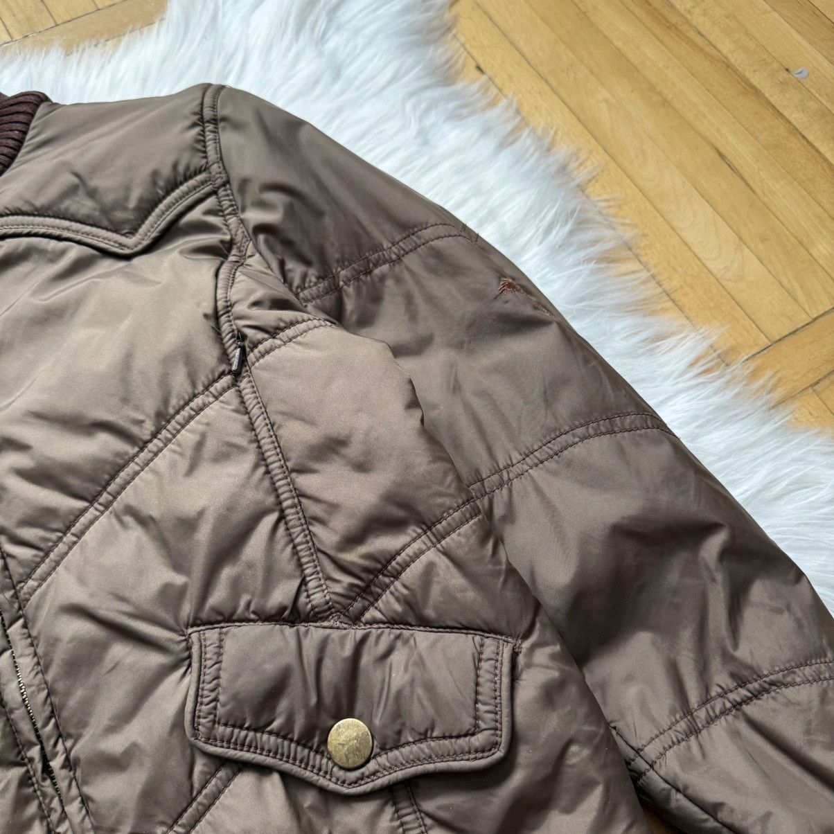 If Six Was Nine 📌 Crazy Avant Garde Y2K MNG Vintage Cropped Bomber Jacket Size M / US 6-8 / IT 42-44 - 6 Thumbnail