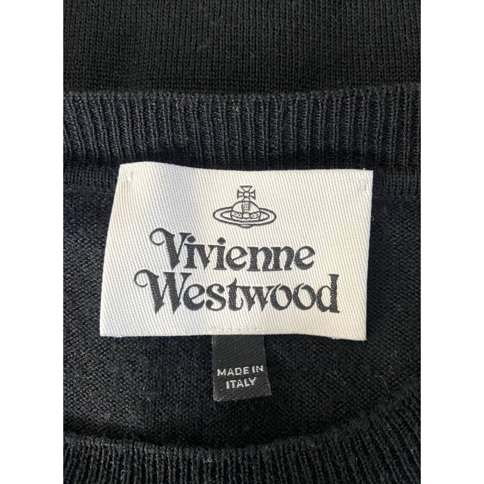 Vivienne Westwood Vivienne Westwood Mens Knit Sweater Black Crew Neck Pullover M Long Sleeve Pullover Knit Size US M / EU 48-50 / 2 - 3 Thumbnail