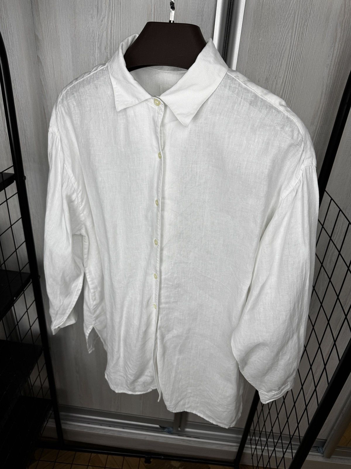120% Lino 120% Lino Linen Long Sleeve Button up White Shirt Women's 44 Size M / US 6-8 / IT 42-44 - 6 Thumbnail
