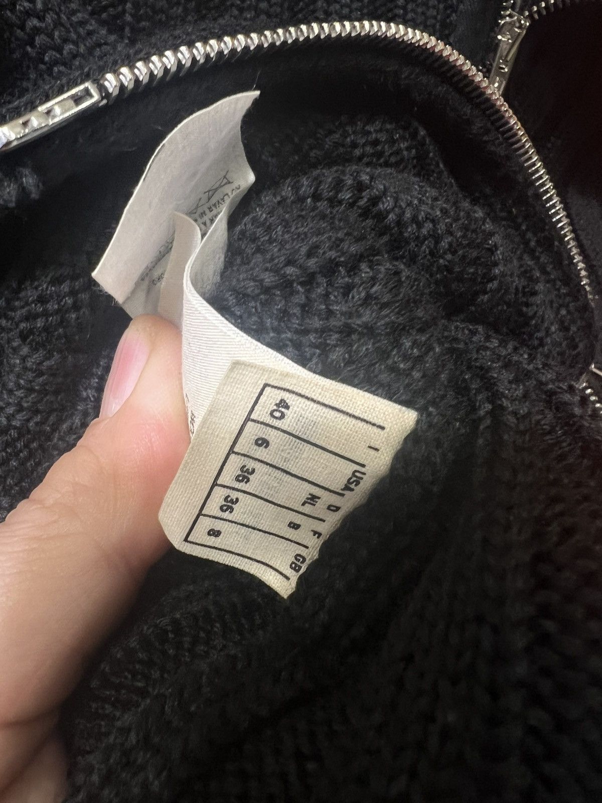 Maison Margiela MARGIELA ARCHIVES A/H1990-91 heavy knit bomber Size S / US 4 / IT 40 - 7 Thumbnail