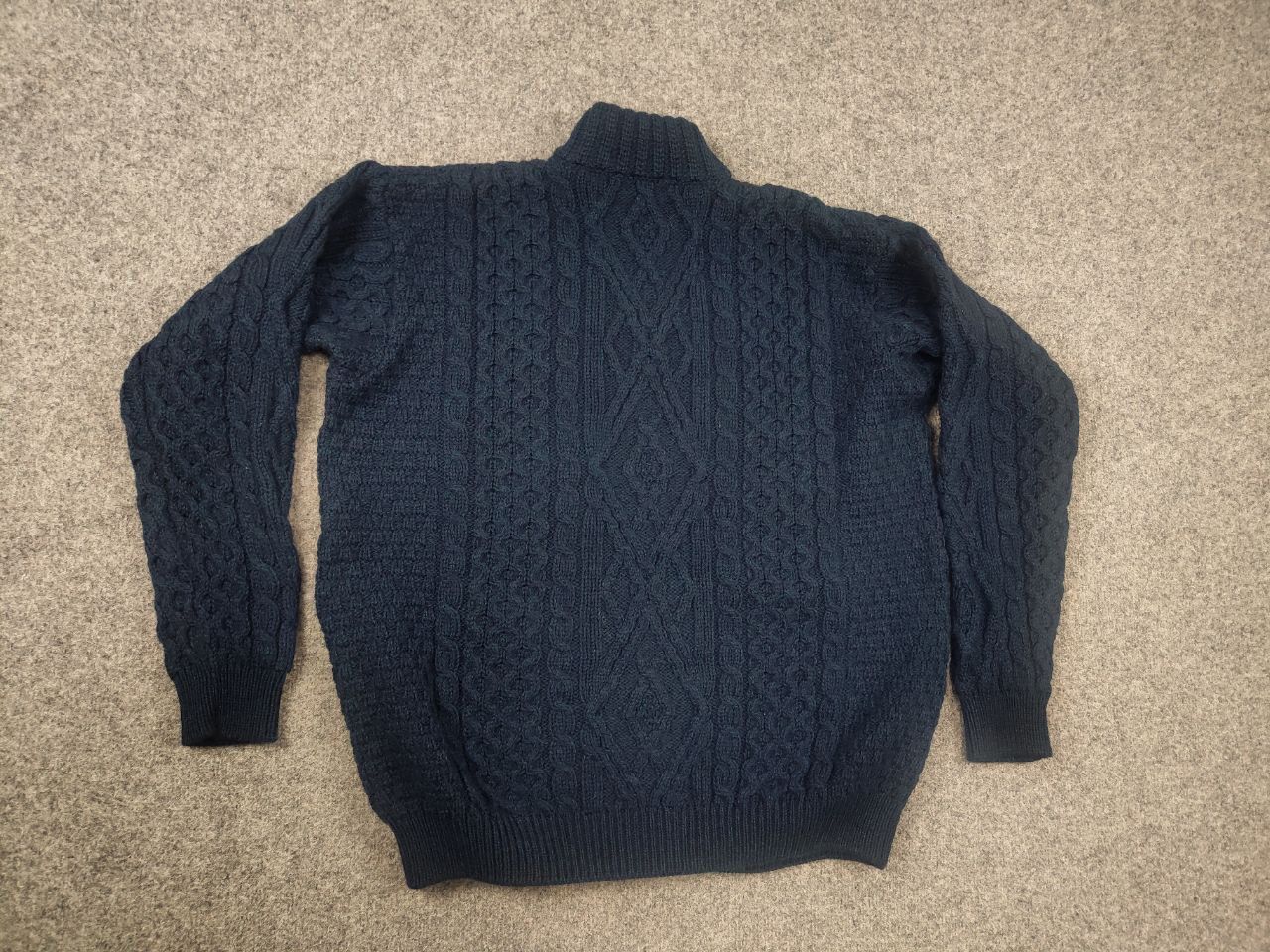 Carraig Donn Vintage Carraig Donn cable Blue Fisherman Sweater Button Size US L / EU 52-54 / 3 - 8 Thumbnail