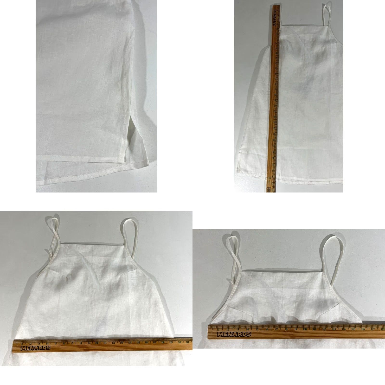 Vintage AURA The Label Linen Tank White Boho NWT Women's L Shirt Tank Bohemian Breathable Lightweight Size L / US 10 / IT 46 - 8 Thumbnail