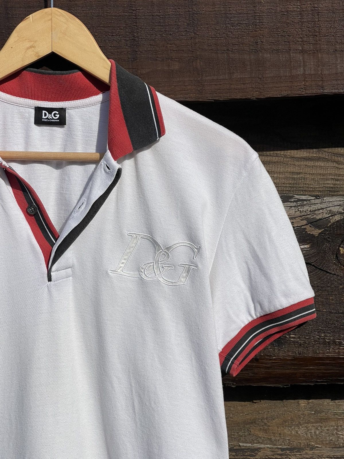Dolce & Gabbana Dolce&Gabbana luxury white polo shirt Size US M / EU 48-50 / 2 - 2 Thumbnail