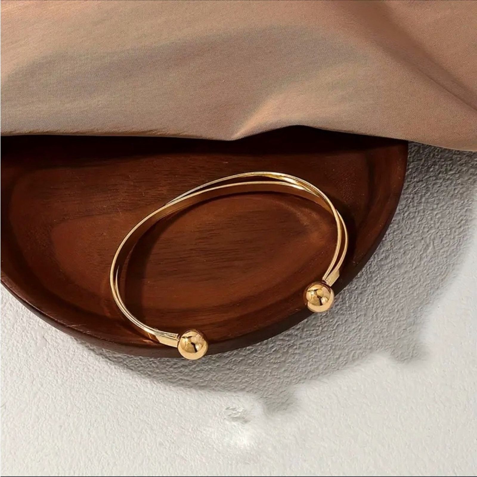 Nordstrom NEW NORDSTROM Duo Double Slim Band Bracelet Bangle Cuff Size ONE SIZE - 7 Thumbnail