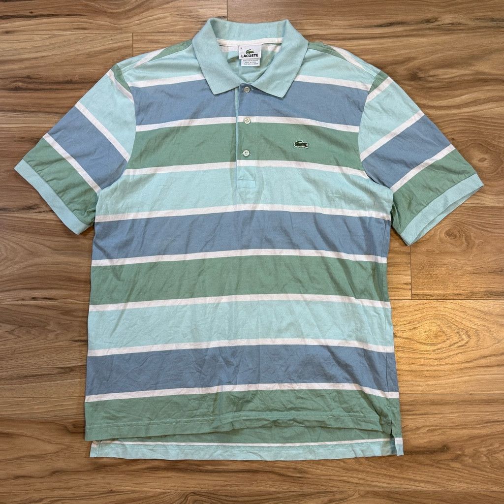 Lacoste Lacoste Men’s Striped Polo Shirt Size 5 Large Size US L / EU 52-54 / 3 - 1 Thumbnail