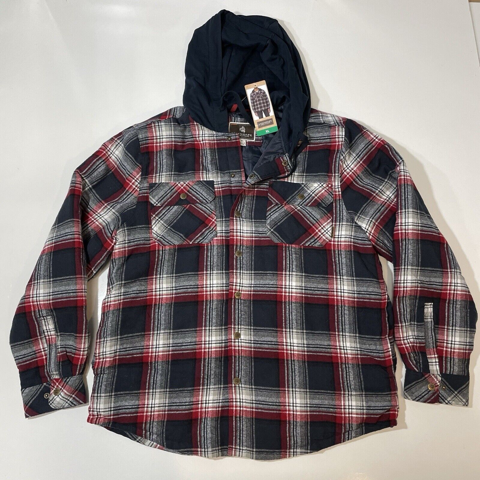 Legendary Goods Legendary Outfitters Shirt Jacket Hood Snap Black Red XL Size US XL / EU 56 / 4 - 1 Thumbnail