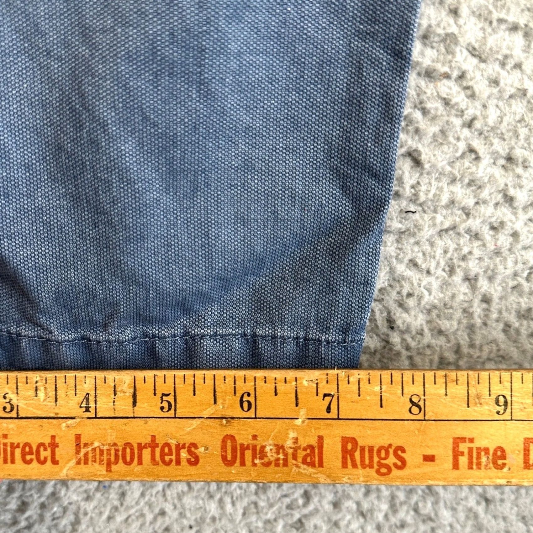 Vintage Mirto 1956 Pants Mens 40X32 Blue Textured Chino 5 Pocket Stretch Flat Front EUC Size US 40 / EU 56 - 7 Thumbnail