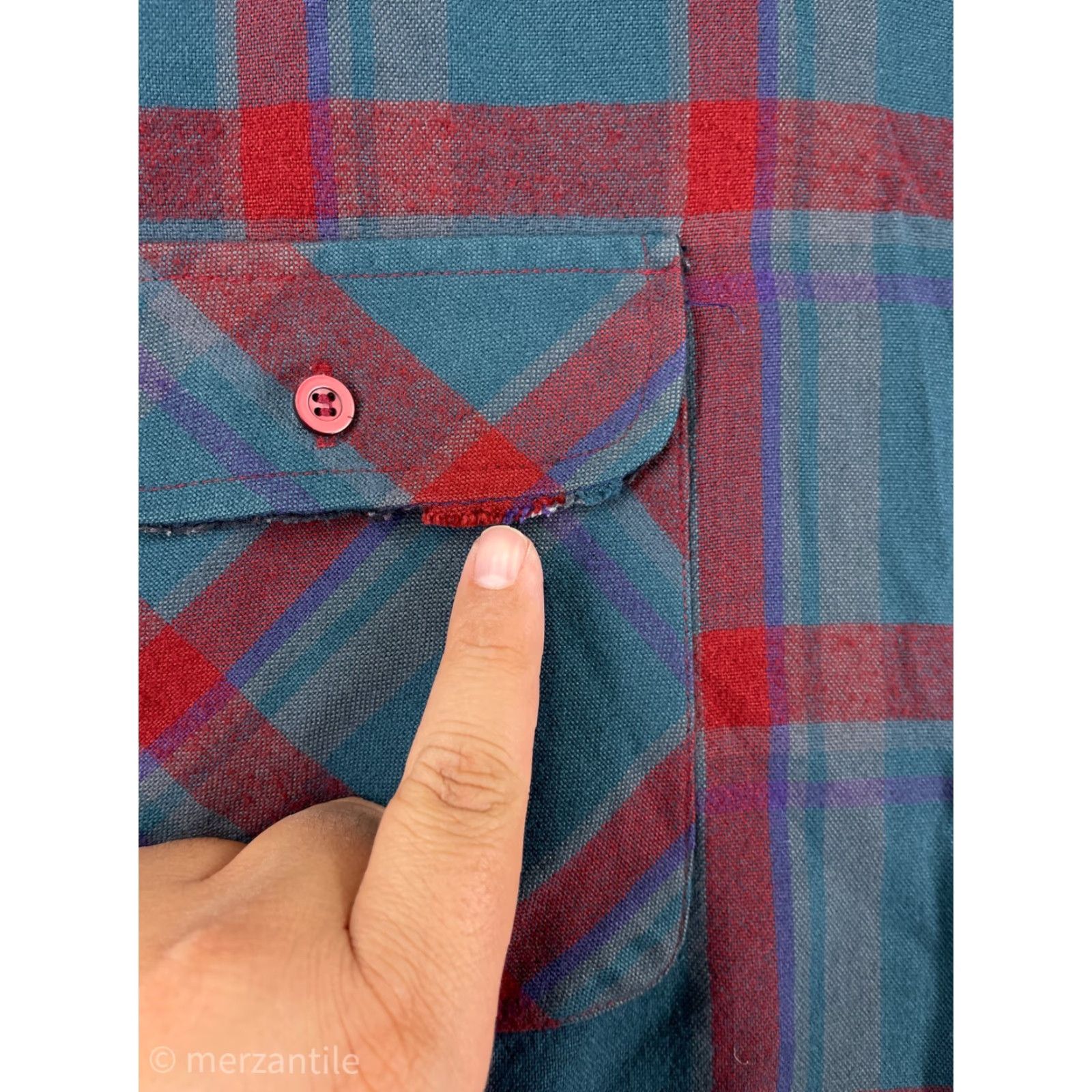 Vintage Northcrest Men's Shirt 2XL Green Plaid Flannel Button-Up 100% Acrylic Casual Workwear Camp Outdoor Men’s Shirt Size US XXL / EU 58 / 5 - 4 Thumbnail
