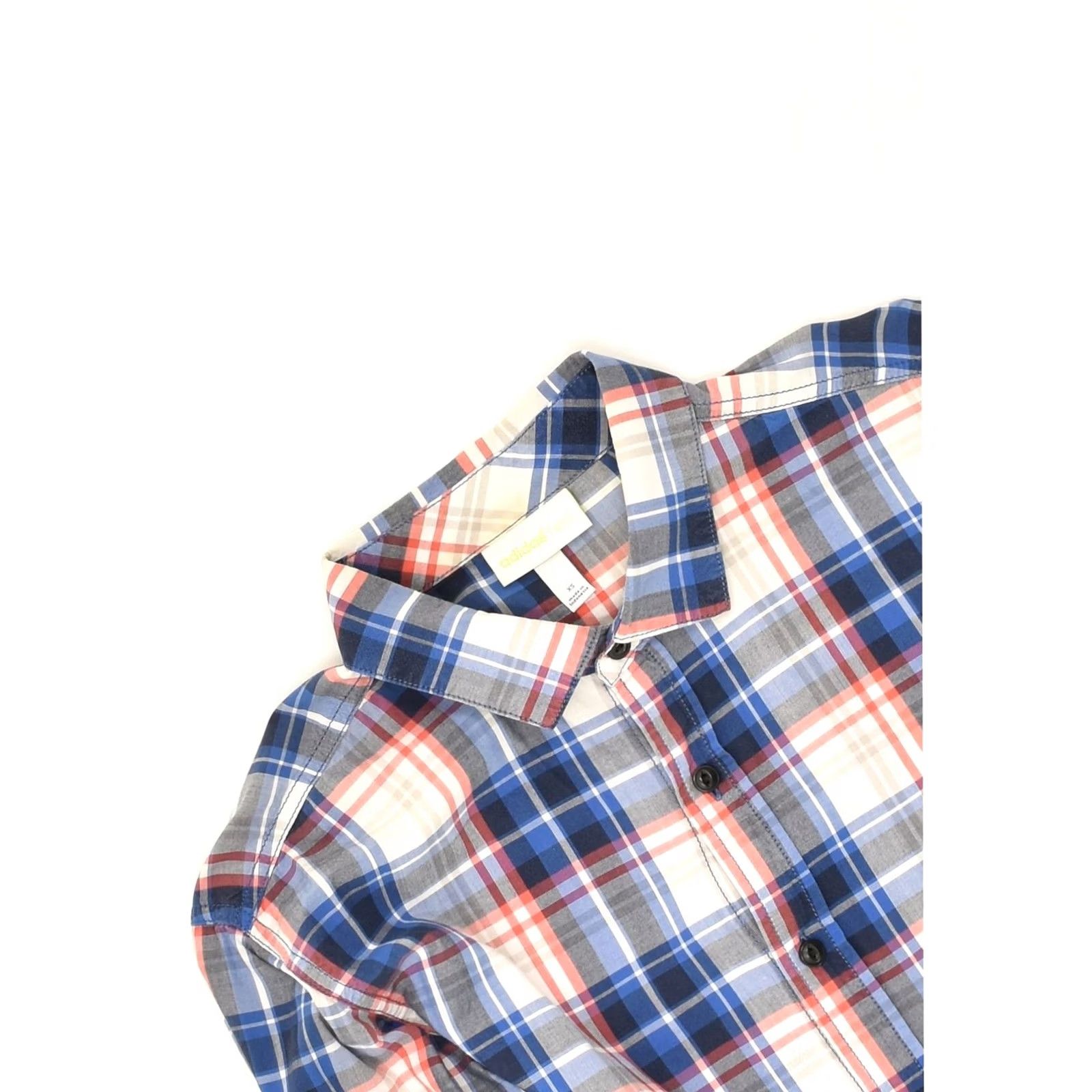 Adidas ADIDAS Mens Neo Shirt XS Blue Check Cotton Size US XS / EU 42 / 0 - 3 Thumbnail