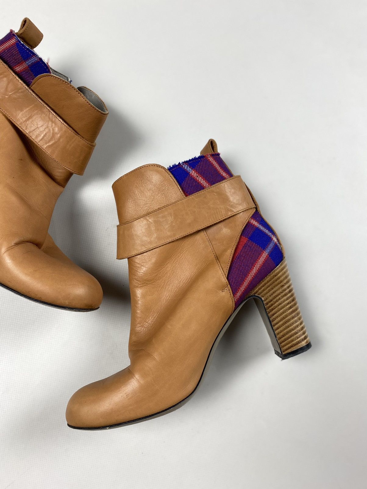 Vivienne Westwood Vivienne Westwood Anglomania leather tartan heeled boots Size US 6 / IT 36 - 7 Thumbnail