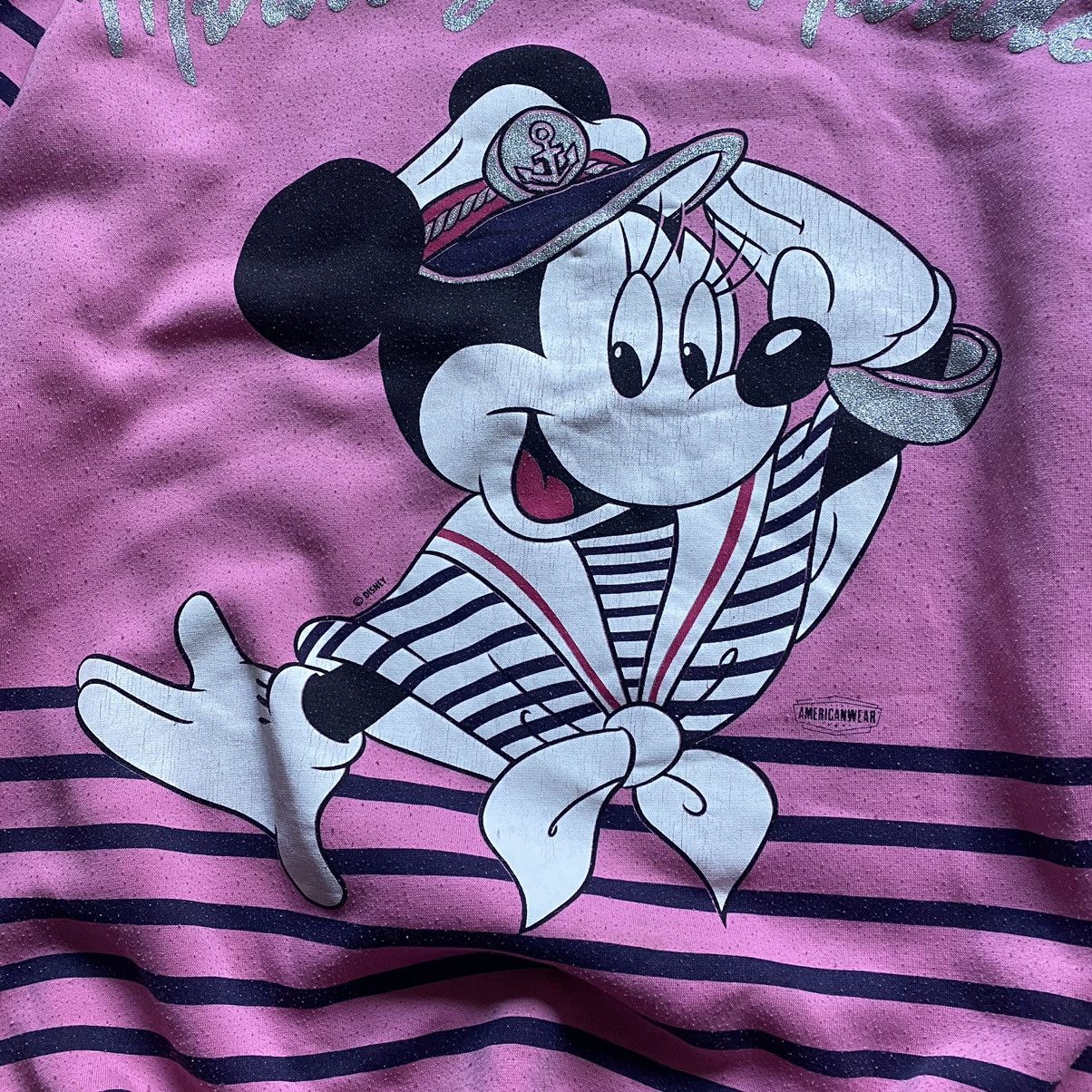 Disney VINTAGE DISNEY MICKEY MOUSE MARINE AMERICAN WEAR SWEATSHIRT Size US XL / EU 56 / 4 - 2 Thumbnail