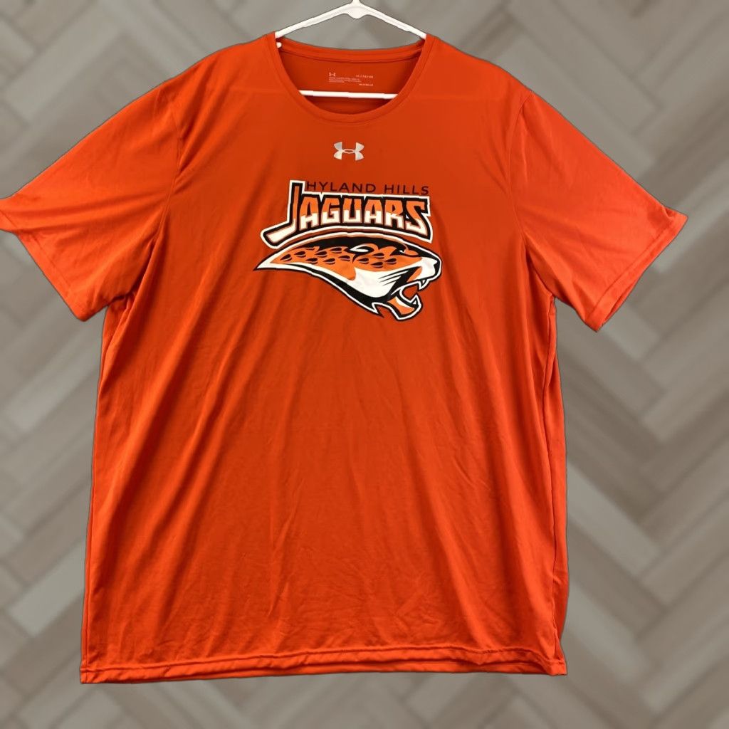 Under Armour Under Armour Men’s XL T Shirt Athletic Orange 91-17 Logo Short Sleeve Crew Neck Vintage No Size US XL / EU 56 / 4 - 1 Thumbnail