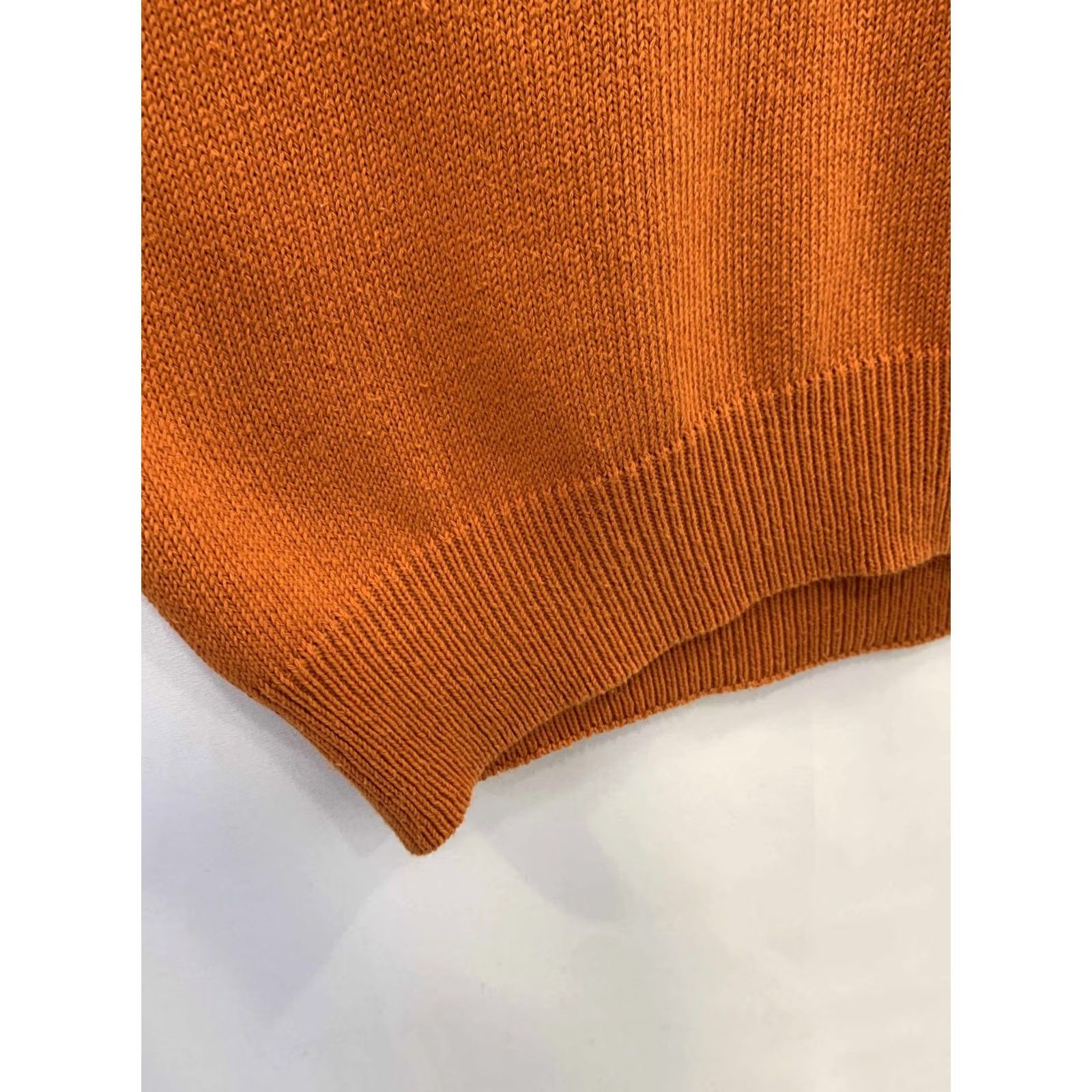 Etro Etro Milano Men’s XL Quarter Zip Sweater Orange Made in Italy Designer Knit Pullover/Quarter Zip Knit Burnt Orange Mens XL Etro Design Knit Sweater Size US XL / EU 56 / 4 - 6 Thumbnail