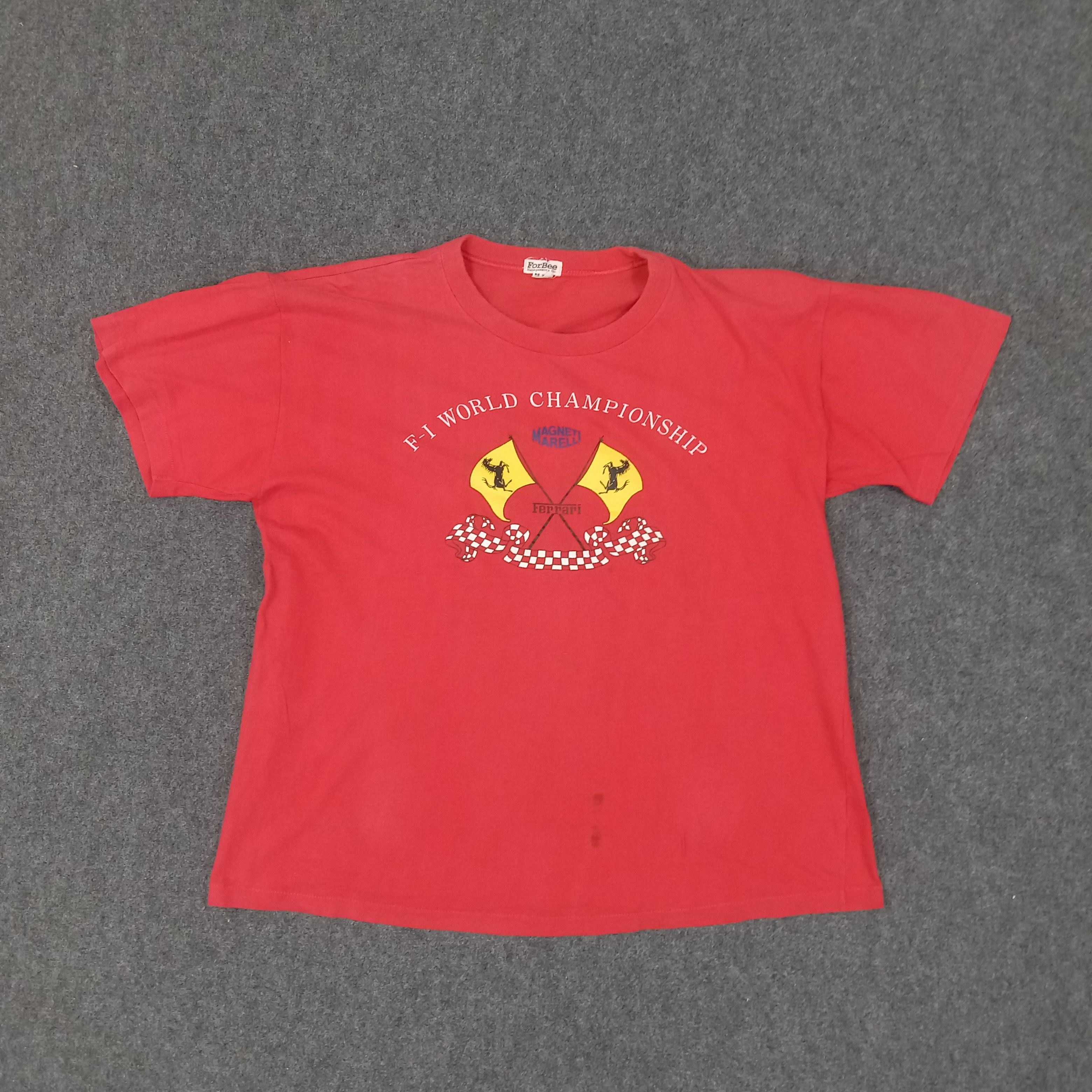Ferrari × Vintage Ferrari Magneti Marelli Racing Formula One Tshirt Size US L / EU 52-54 / 3 - 1 Thumbnail