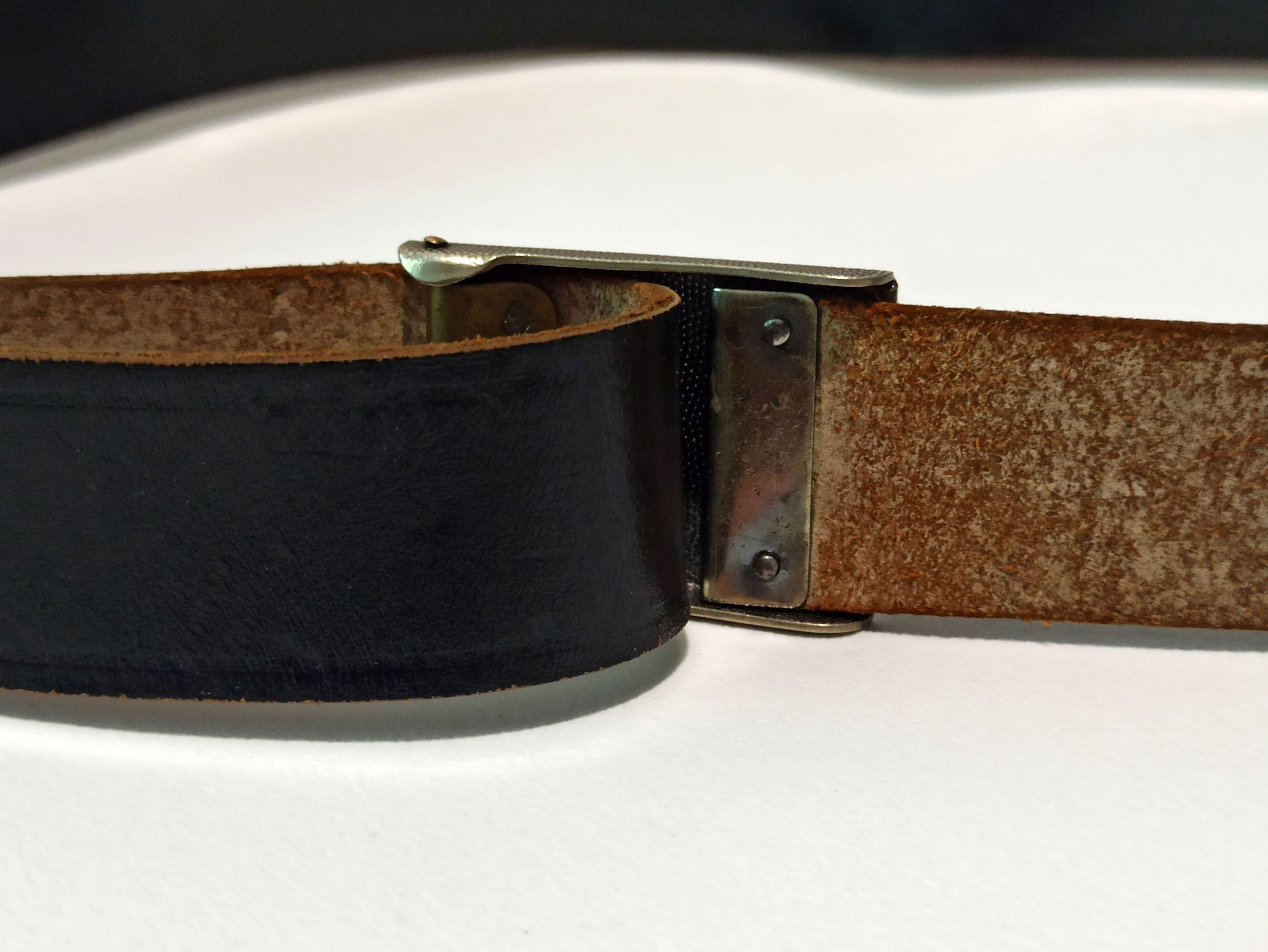 Other German Bundeswehr Vintage Leather Belt Size ONE SIZE - 5 Thumbnail