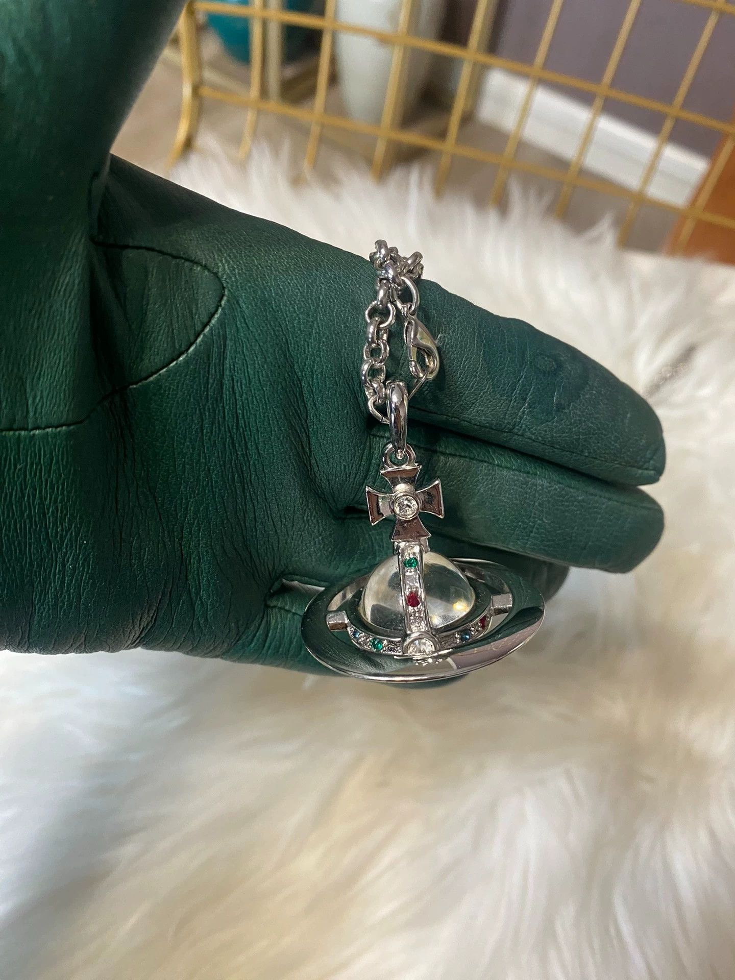 Vivienne Westwood Vivienne Westwood Silver Orb Necklace Size ONE SIZE - 1 Thumbnail