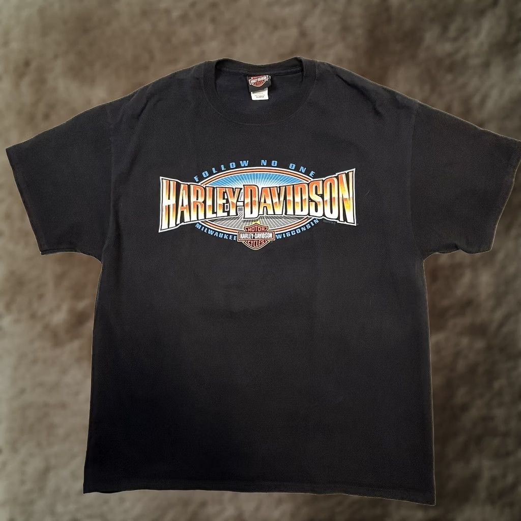 Harley Davidson Harley-Davidson Shirt Mens XL Black Willie Skull Men Short Sleeve Stratman Size US XL / EU 56 / 4 - 1 Thumbnail