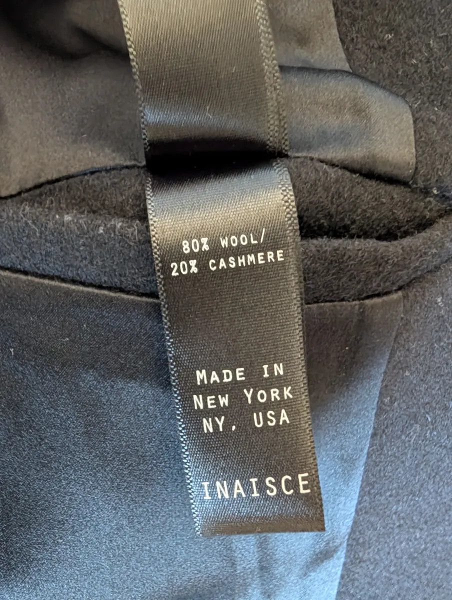 Inaisce Collarless Hidden Hook Blazer Size 40R - 6 Thumbnail