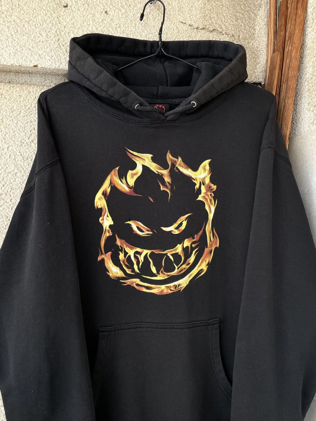 Spitfire Vintage 00s Spitfire Wheels Skateboards Flame Faded Hoodie Size US XL / EU 56 / 4 - 2 Thumbnail