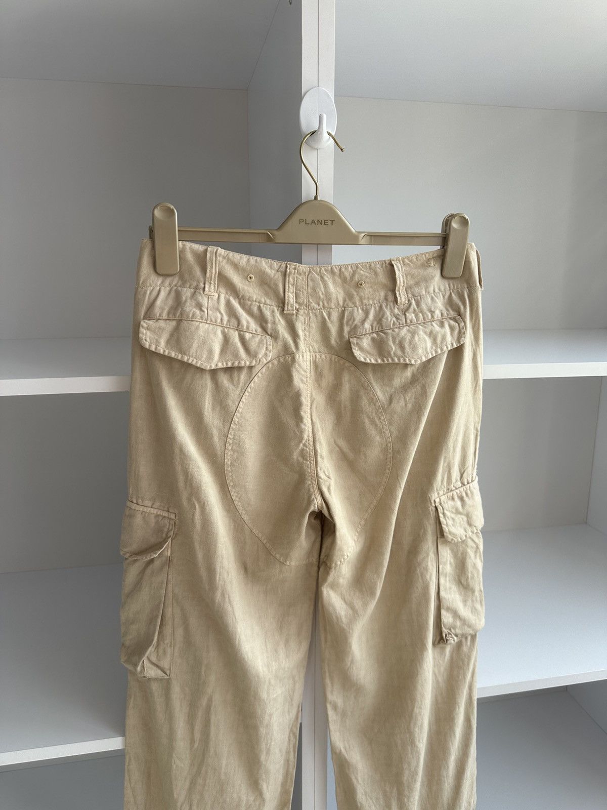Vintage Vintage Polo Ralph Lauren Woman Linen Cargo Pants Size 30" / US 8 / IT 44 - 9 Thumbnail
