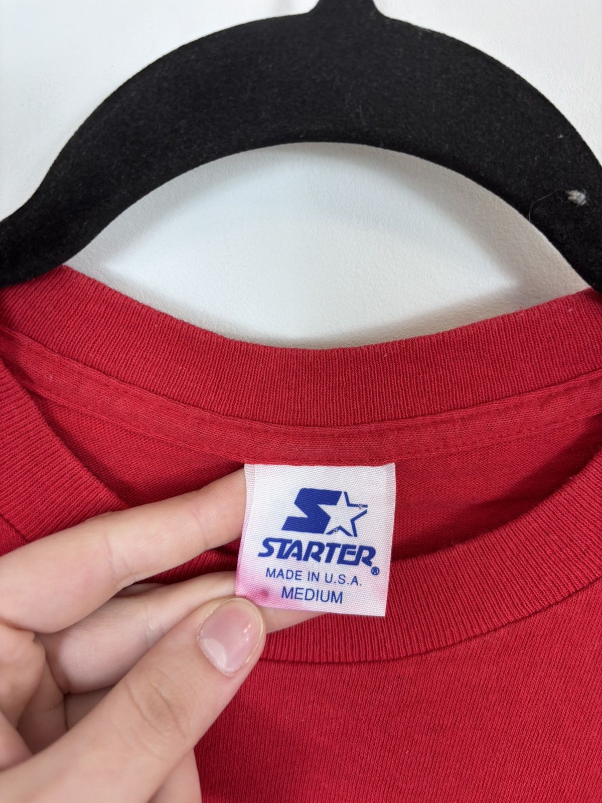 Starter Vintage 1990s Starter Chicago Bulls NBA Single Stitch Tee Size US M / EU 48-50 / 2 - 13 Thumbnail