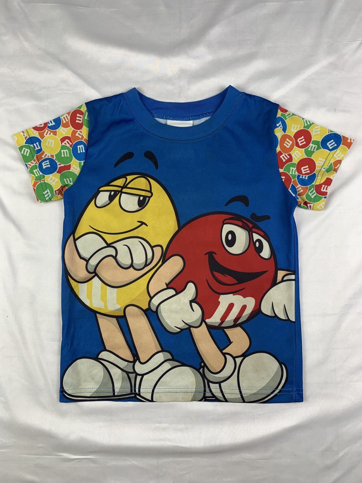 Other 2010 m&m's Chocolate Candy 2 Icon Graphic Jersey Baby Tee Size XS / US 0-2 / IT 36-38 - 1 Thumbnail