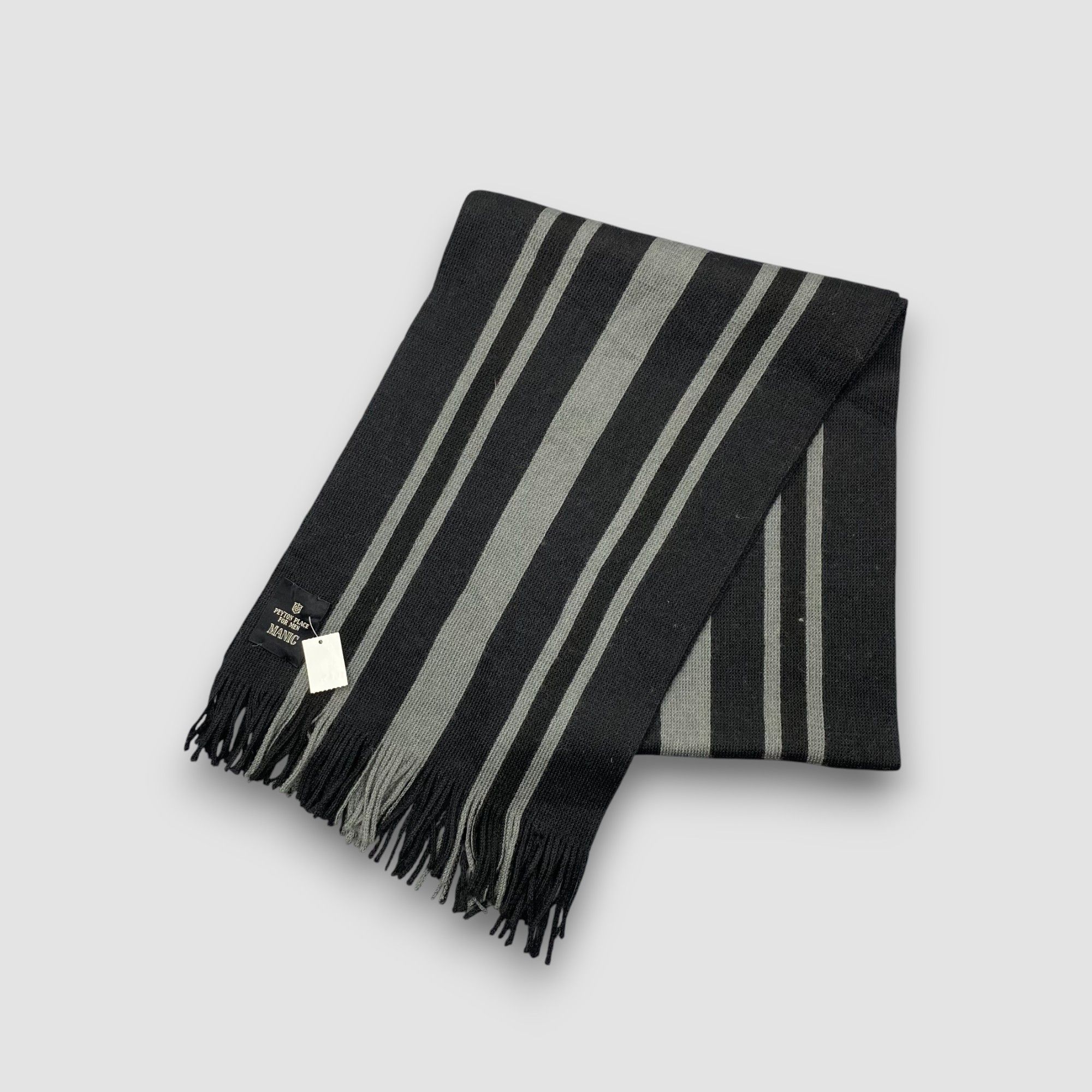 Japanese Brand Vintage Peyton Place Scarf Muffler Wool Cashmere Scarves Size ONE SIZE - 3 Thumbnail