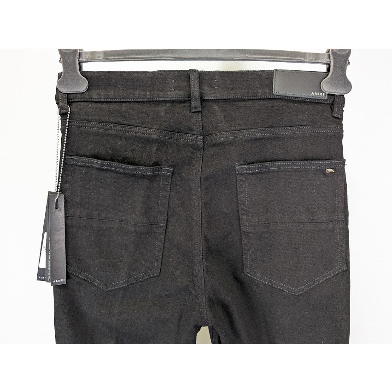Amiri o1rshd1 Stacked Flare Jeans in Black OD Size US 30 / EU 46 - 18 Thumbnail