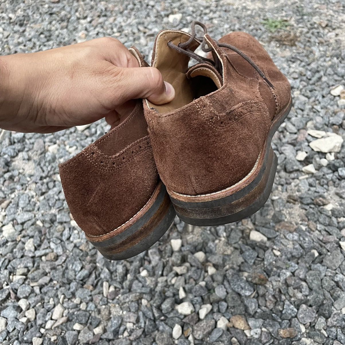 Russell & Bromley 9 Russell Bromley Brown Suede Leather Hand Made Derby Shoes Size US 9 / EU 42 - 7 Thumbnail