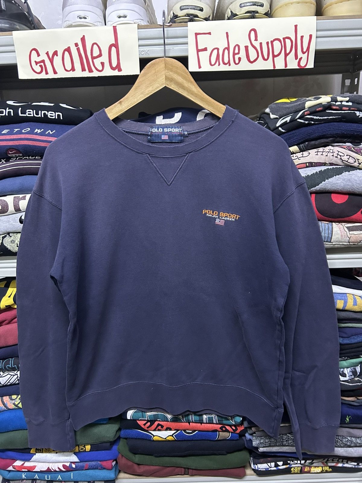 Polo Ralph Lauren Vintage Sunfaded Polo Sport Ralph Lauren Size US M / EU 48-50 / 2 - 1 Thumbnail