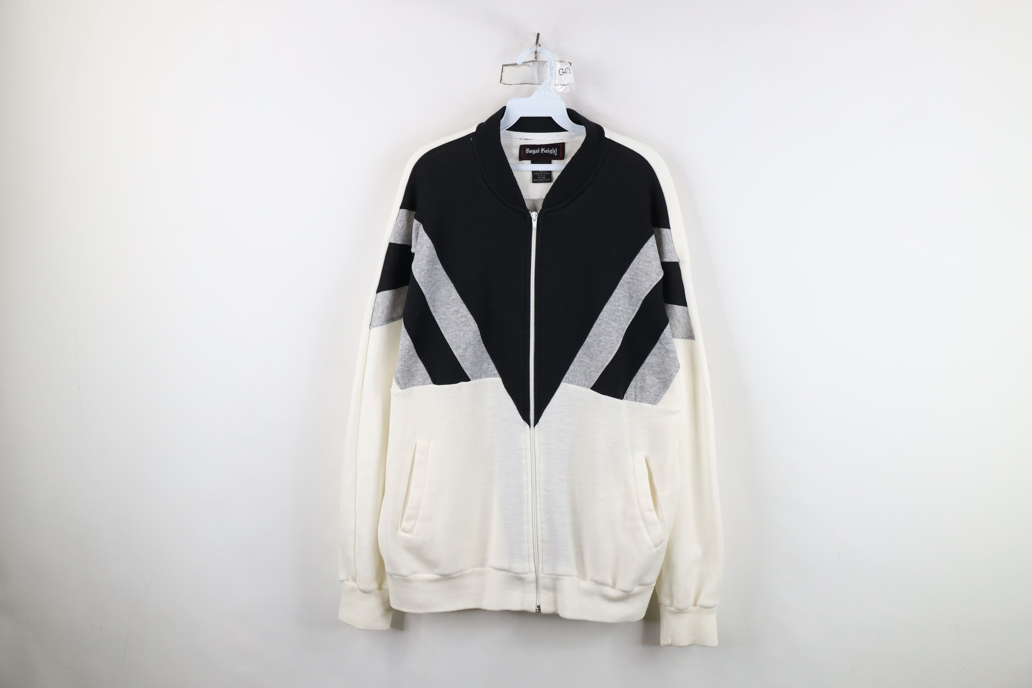 Vintage Vintage 70s 80s Streetwear Triple Knit Tennis Track Jacket Size US XL / EU 56 / 4 - 1 Thumbnail